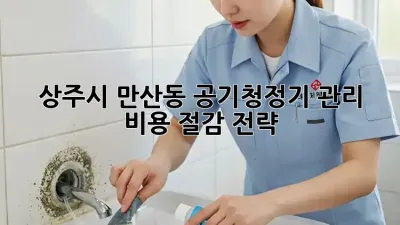 상주시 만산동 공기청정기 관리, 비용 절감 전략!
